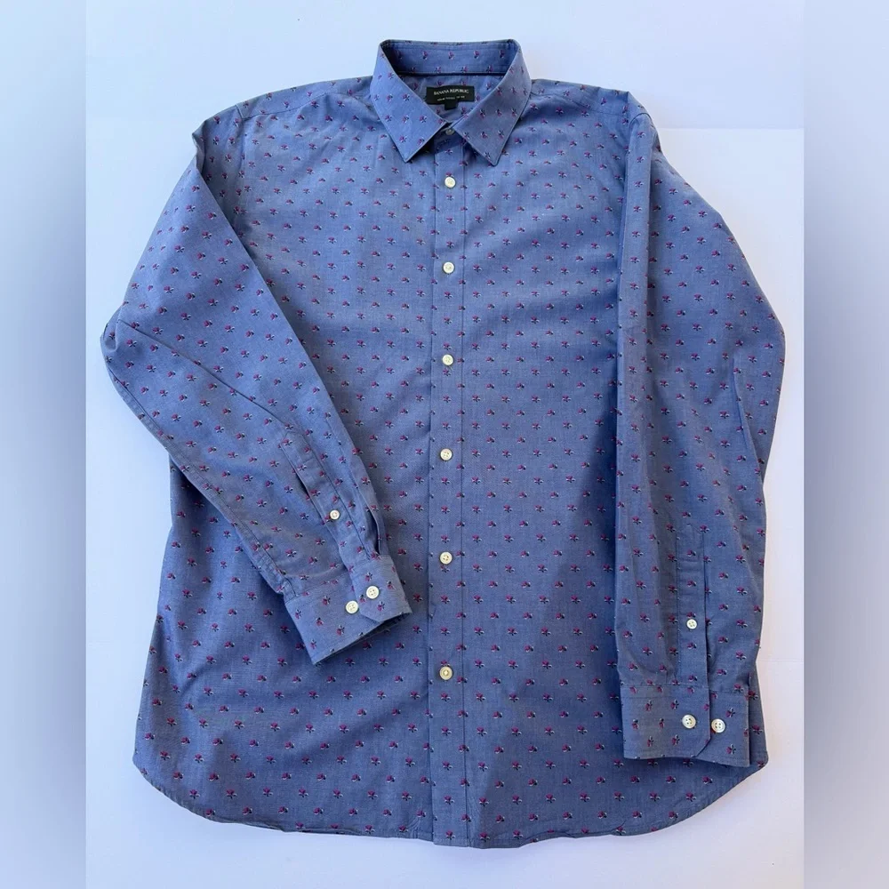 Men’s Banana Republic Long Sleeve Shirt Size XL 17-17 1/2 35-36